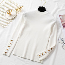 Load image into Gallery viewer, Aachoae Spring Women Long Sleeve Sweater Winter Knitted Turtleneck