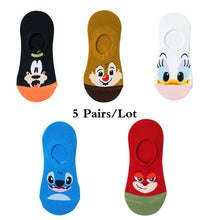 Load image into Gallery viewer, 5 Pairs Cute women Socks animal Cartoons