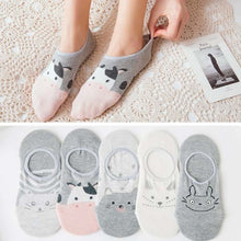 Load image into Gallery viewer, 5 Pairs Cute women Socks animal Cartoons