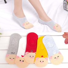Load image into Gallery viewer, 5 Pairs Cute women Socks animal Cartoons