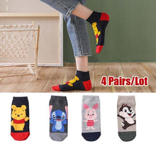 Load image into Gallery viewer, 5 Pairs Cute women Socks animal Cartoons
